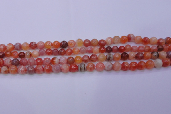CBC402 15.5 inches 8mm A grade round orange chalcedony beads