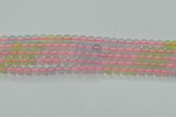 CBC420 15.5 inches 4mm round mixed chalcedony beads wholesale