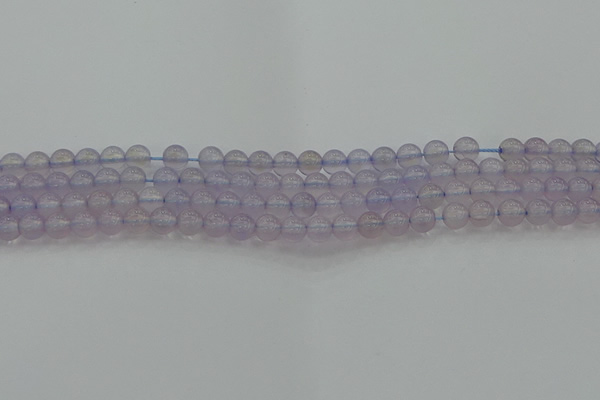 CBC430 15.5 inches 6mm round purple chalcedony beads wholesale