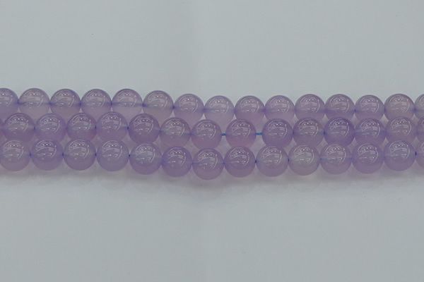 CBC433 15.5 inches 12mm round purple chalcedony beads wholesale