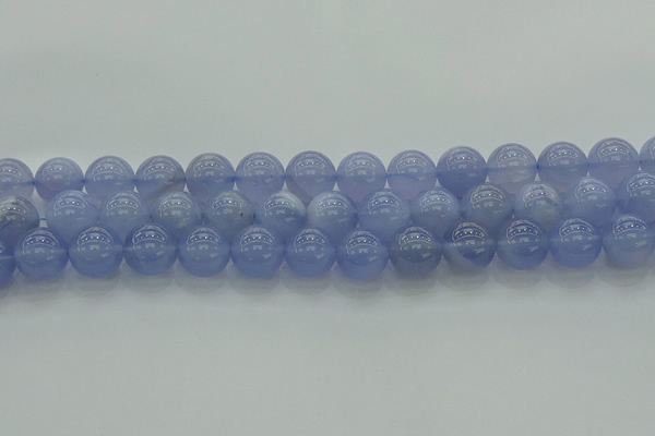 CBC454 15.5 inches 12mm round blue chalcedony beads wholesale