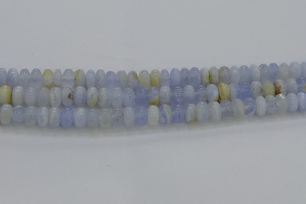 CBC471 15.5 inches 5*8mm rondelle blue chalcedony beads