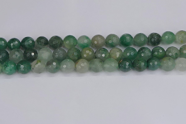 CBC704 15.5 inches 12mm faceted round African green chalcedony beads