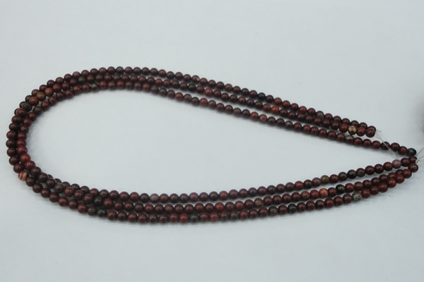 CBD10 15.5 inches 4mm round brecciated jasper gemstone beads