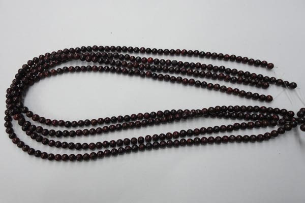 CBD150 15.5 inches 4mm round Chinese brecciated jasper beads