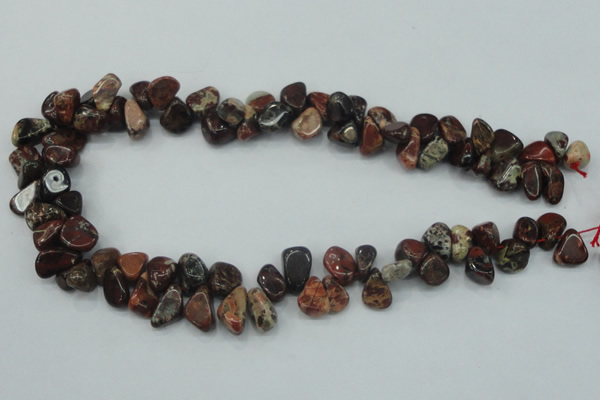 CBD16 15.5 inches 8*12mm chip brecciated jasper gemstone beads