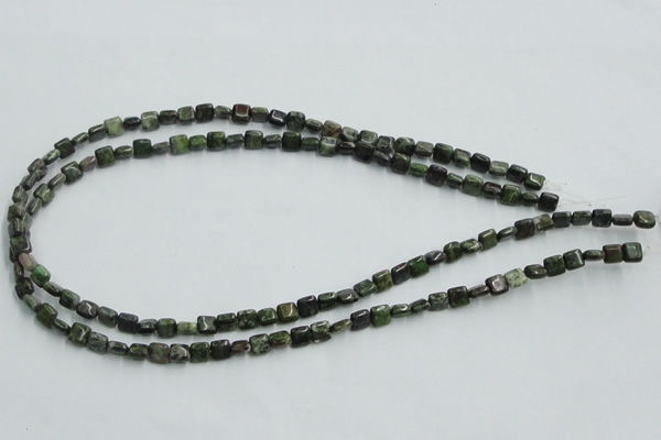 CBG16 15.5 inches 6*6mm square bronze green gemstone beads wholesale