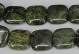 CBG41 15.5 inches 16*16mm square bronze green gemstone beads