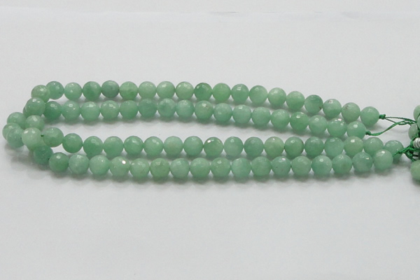 CBJ07 15.5 inches 10mm faceted round jade beads wholesale