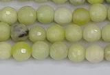 CBJ211 15.5 inches 6mm faceted round Australia butter jade beads