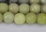 CBJ212 15.5 inches 8mm faceted round Australia butter jade beads