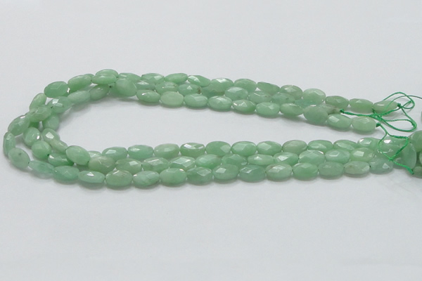 CBJ28 15.5 inches 8*12mm faceted oval jade beads wholesale