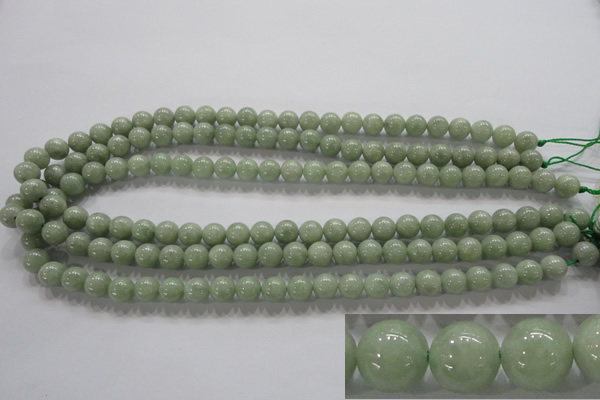 CBJ302 15.5 inches 8mm round natural jade beads