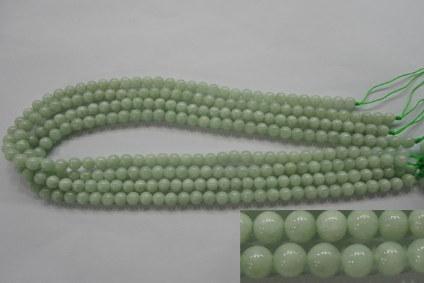 CBJ308 15.5 inches 6mm round A grade natural jade beads