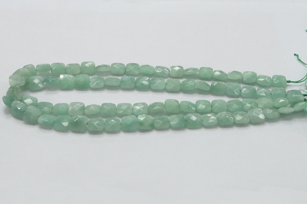 CBJ32 15.5 inches 10*10mm faceted square jade beads wholesale