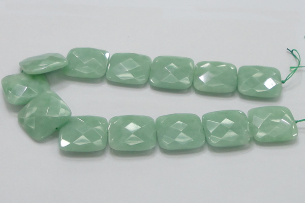 CBJ35 15.5 inches 30*30mm faceted square jade beads wholesale
