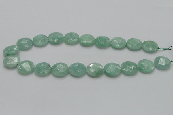 CBJ38 15.5 inches 20mm faceted flat round jade beads wholesale