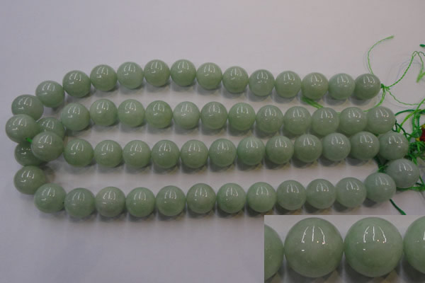 CBJ415 15.5 inches 14mm round natural jade beads wholesale