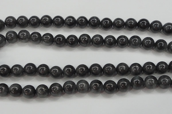 CBJ504 15.5 inches 10mm round black jade beads wholesale
