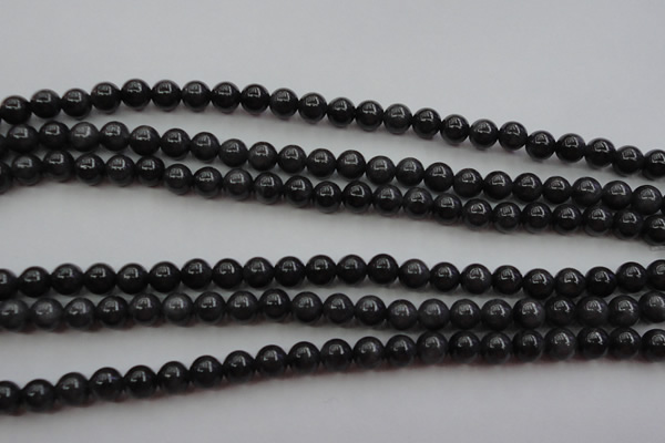 CBJ656 15.5 inches 6mm round black jade beads wholesale