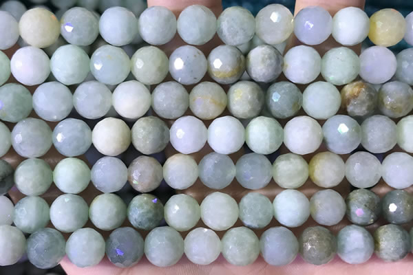 CBJ668 15.5 inches 10mm faceted round jade beads wholesale