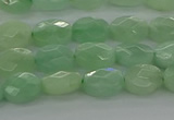 CBJ67 15.5 inches 6*8mm faceted oval jade gemstone beads