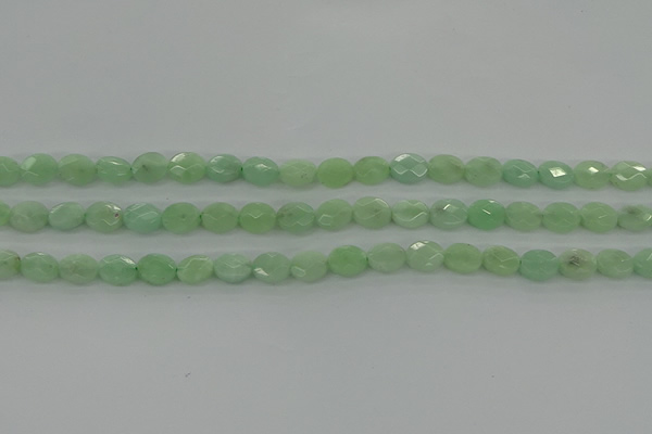CBJ68 15.5 inches 7*9mm faceted oval jade gemstone beads