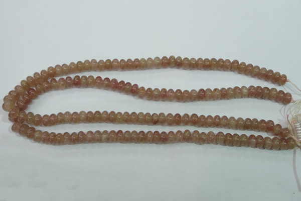 CBQ220 15.5 inches 5*8mm rondelle strawberry quartz beads