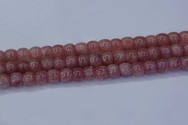 CBQ442 15.5 inches 12*16mm rondelle strawberry quartz beads