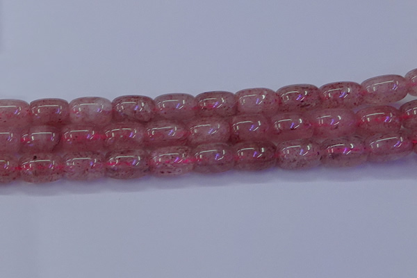 CBQ449 15.5 inches 13*18mm drum strawberry quartz beads