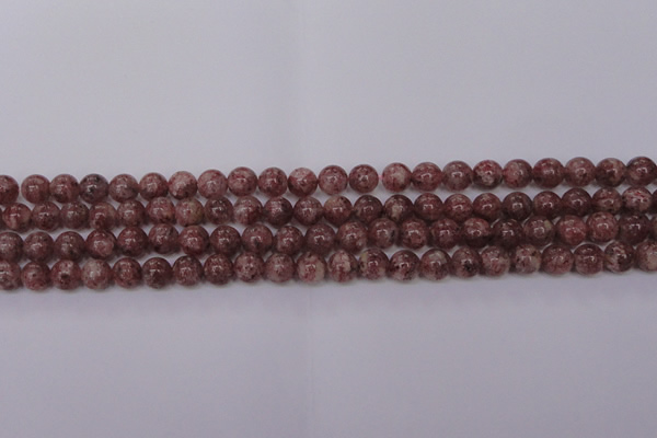 CBQ602 15.5 inches 8mm round natural strawberry quartz beads