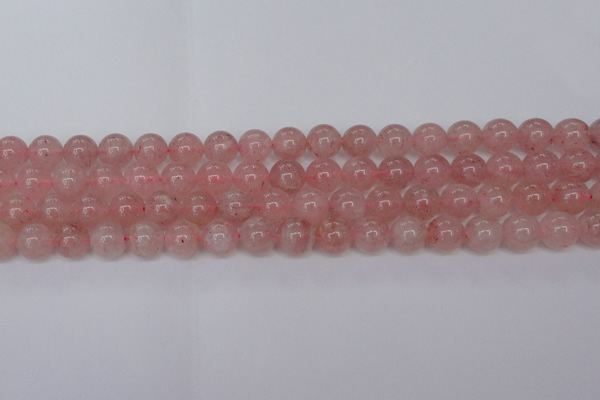 CBQ614 15.5 inches 12mm round natural strawberry quartz beads