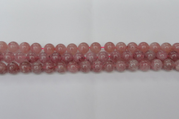 CBQ615 15.5 inches 14mm round natural strawberry quartz beads