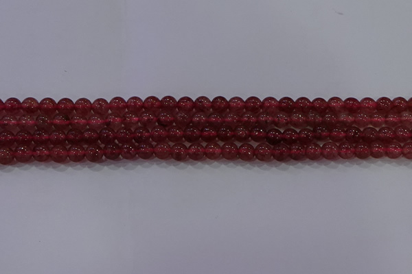 CBQ621 15.5 inches 6mm round strawberry quartz beads wholesale