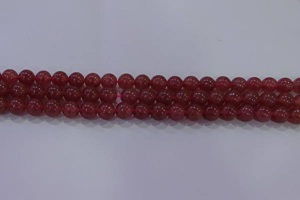 CBQ622 15.5 inches 8mm round strawberry quartz beads wholesale