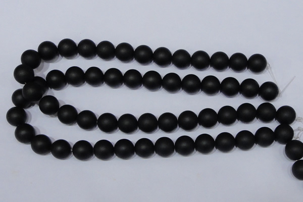 CBS04 15.5 inches 10mm round black stone beads wholesale