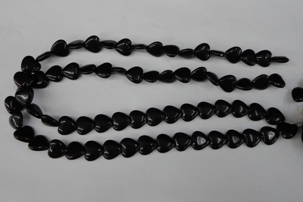 CBS231 15.5 inches 12*12mm heart blackstone beads wholesale