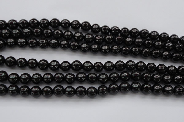 CBS501 15.5 inches 8mm round A grade black spinel beads