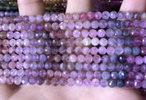 CBS560 15.5 inches 4mm faceted round pink spinel beads wholesale