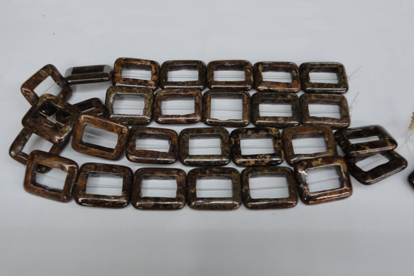 CBZ250 15.5 inches 25*30mm rectangle bronzite gemstone beads