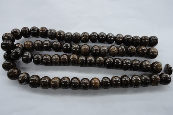 CBZ303 15.5 inches 12*15mm rondelle bronzite gemstone beads wholesale