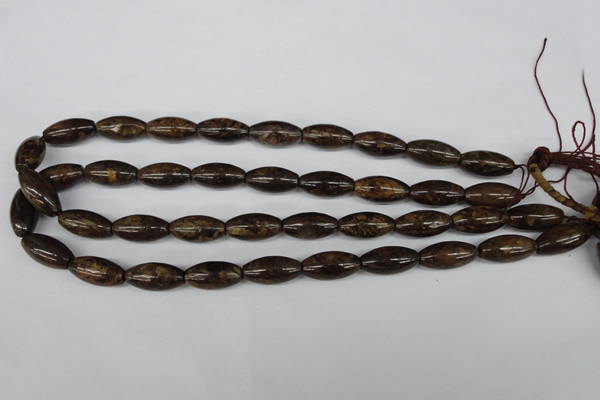 CBZ406 15.5 inches 10*20mm rice bronzite gemstone beads