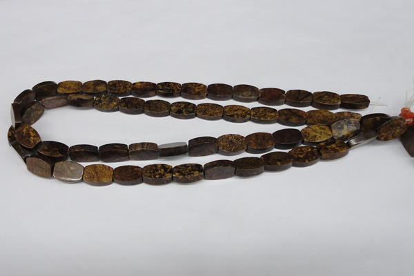 CBZ426 15.5 inches 10*14mm flat drum bronzite gemstone beads