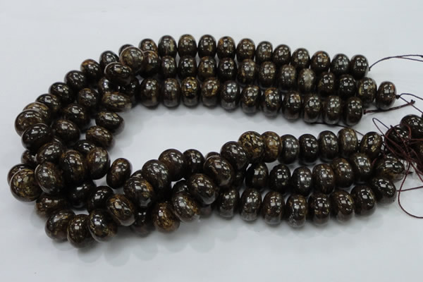 CBZ55 15.5 inches 10*15mm rondelle bronzite gemstone beads wholesale