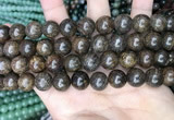 CBZ622 15.5 inches 12mm round bronzite beads wholesale