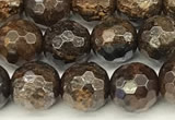 CBZ630 15 inches 6mm faceted round bronzite beads wholesale