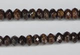 CBZ91 15.5 inches 5*8mm faceted rondelle bronzite gemstone beads