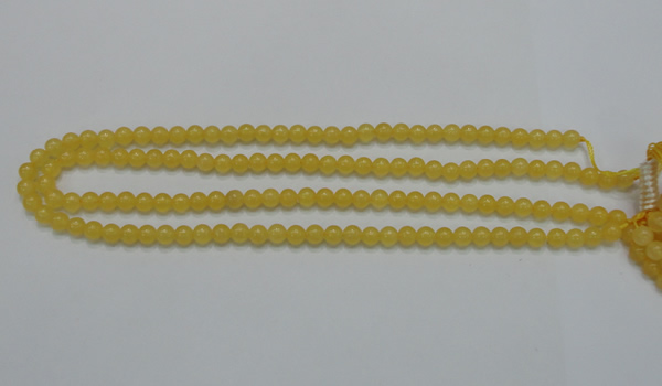CCA03 15.5 inches 6mm round yellow calcite gemstone beads wholesale
