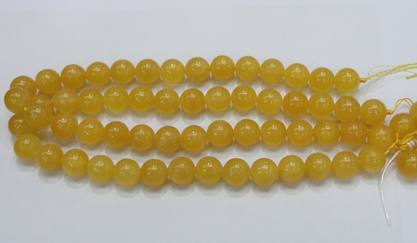 CCA07 15.5 inches 14mm round yellow calcite gemstone beads wholesale