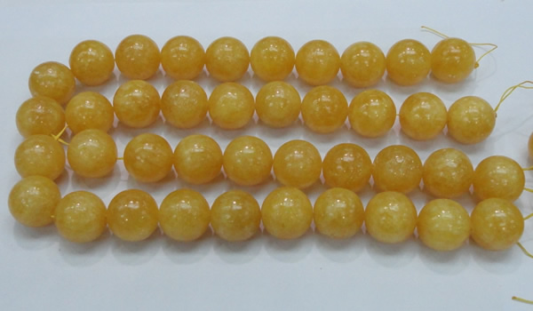 CCA16 15.5 inches 18mm round yellow calcite gemstone beads wholesale